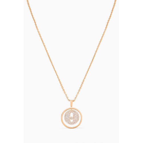 Messika - Lucky Move PM Pavé Diamond Necklace in 18kt Rose Gold Rose Gold