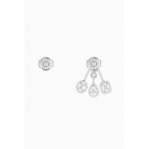 Messika - My Twin Trio Diamond Earring in 18kt White Gold
