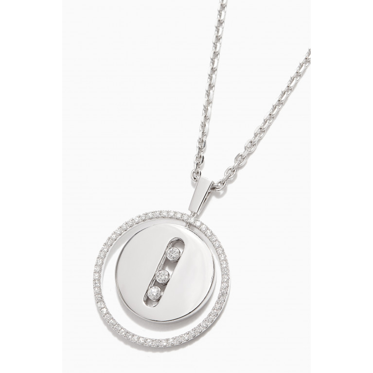 Messika - Lucky Move MM Diamond Necklace in 18kt White Gold