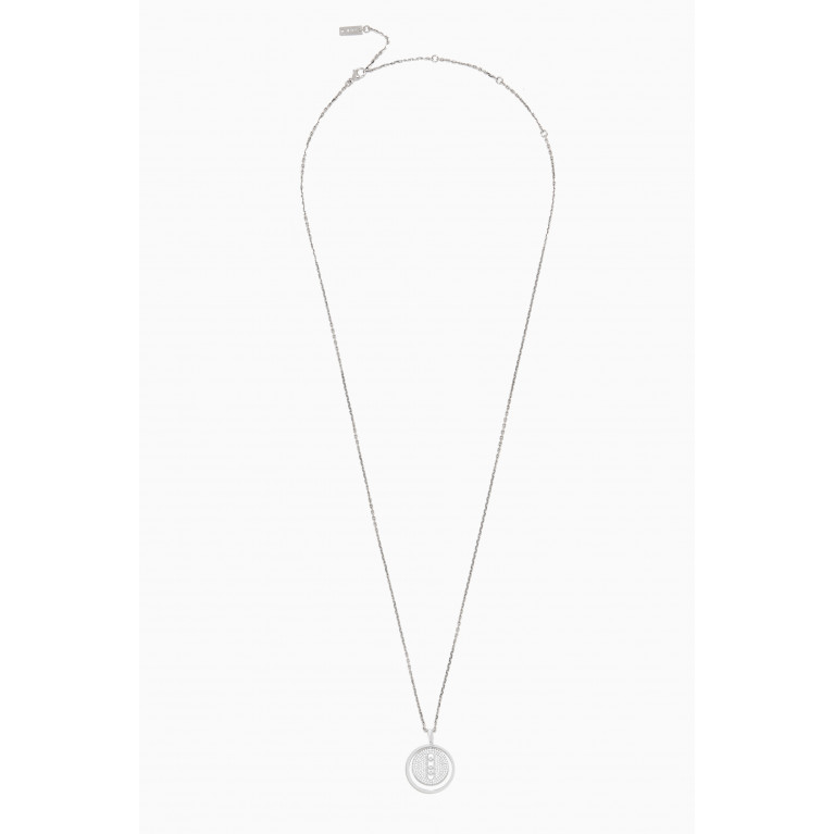 Messika - Lucky Move MM Pavé Diamond Necklace in 18kt White Gold