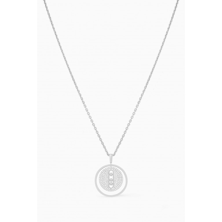 Messika - Lucky Move MM Pavé Diamond Necklace in 18kt White Gold White