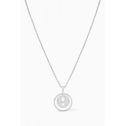 Messika - Lucky Move PM Pavé Diamond Necklace in 18kt White Gold White