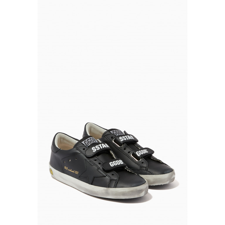 Golden Goose Deluxe Brand - Old School Sneakers with Leather Star in Leather