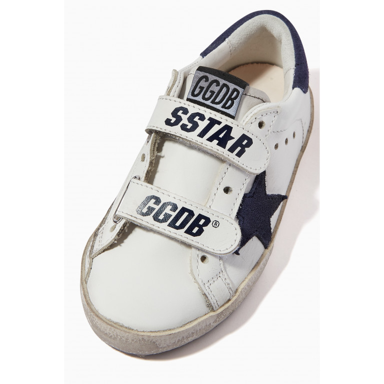 Golden Goose Deluxe Brand - Old School Sneakers with Suede Star in Leather