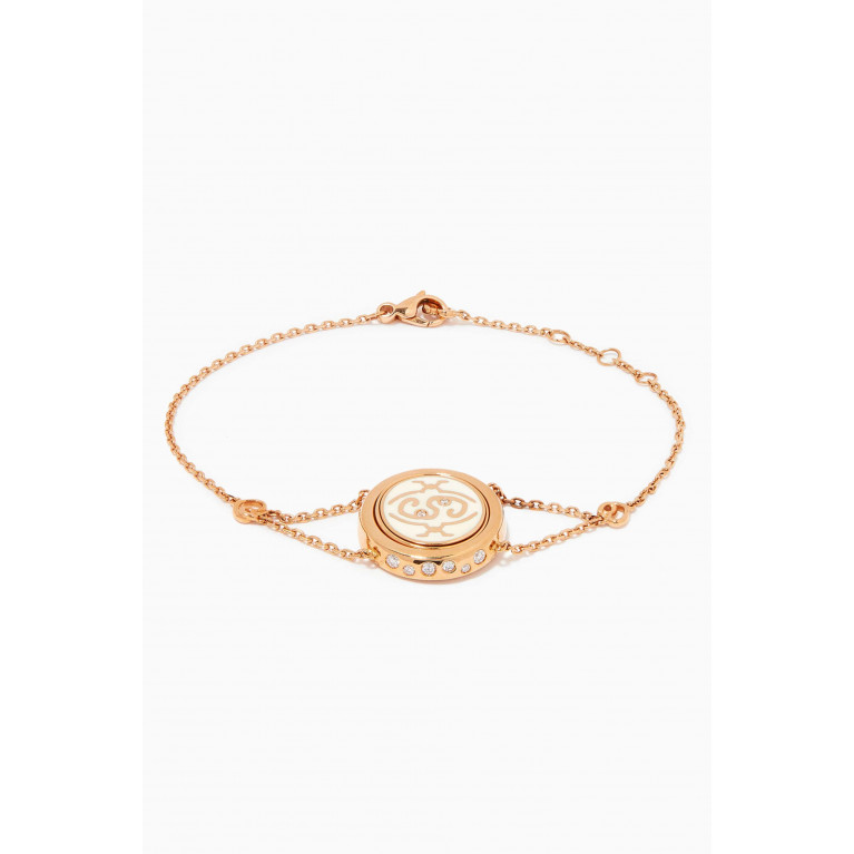 Intisars - Me Oh Me "Courageous" Sparkly Diamond Bracelet in 18kt Rose Gold