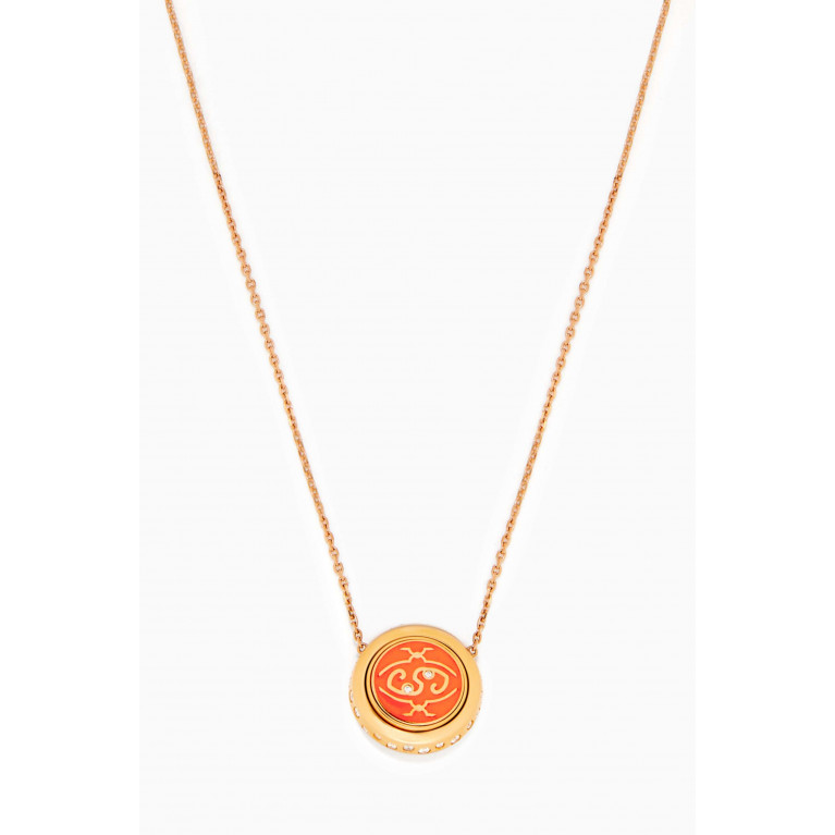 Intisars - Me Oh Me "Exquisite" Sparkly Diamond Necklace in 18kt Rose Gold