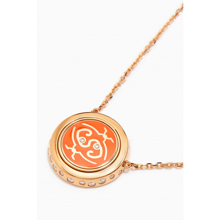 Intisars - Me Oh Me "Exquisite" Sparkly Diamond Necklace in 18kt Rose Gold
