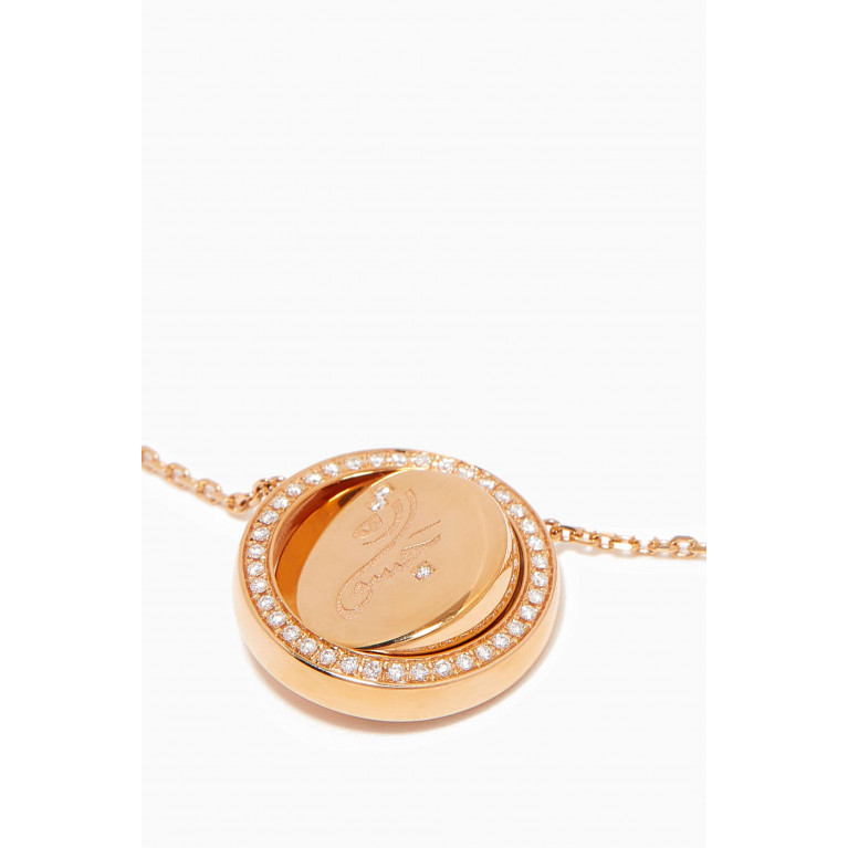 Intisars - Me Oh Me "Courageous" VIP Diamond Necklace in 18kt Rose Gold