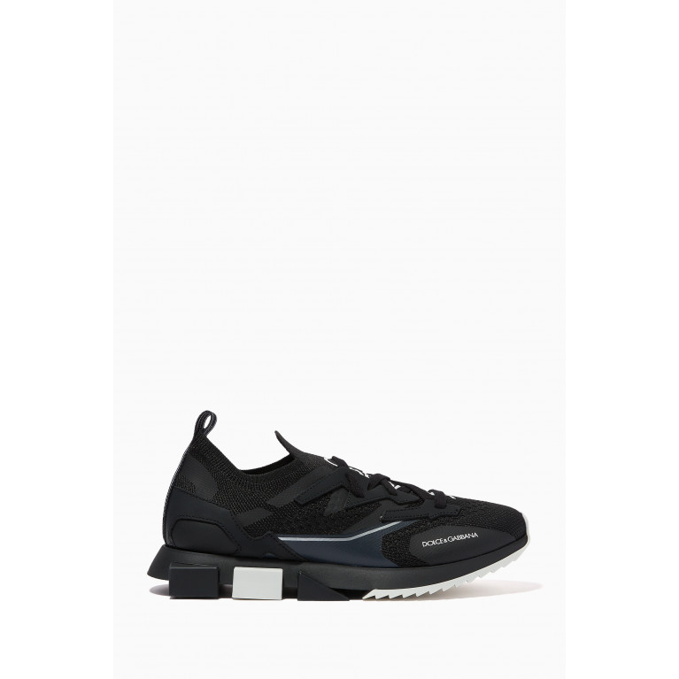 Dolce & Gabbana - Sorrento Slip On Sneakers in Stretch Mesh Black