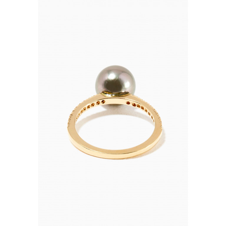 Robert Wan - Zoja Pearl Meteore Diamond Ring in 18kt Yellow Gold