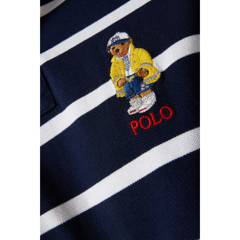 Polo Ralph Lauren - CP-93 Striped Bear Mesh Polo Shirt