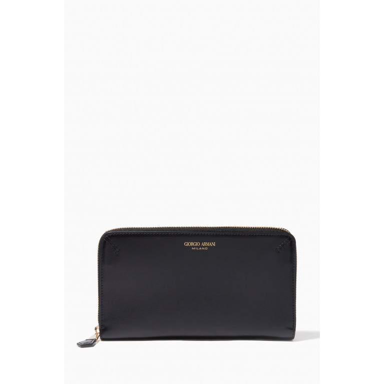 Giorgio Armani - Wallet in Bovine Leather Black