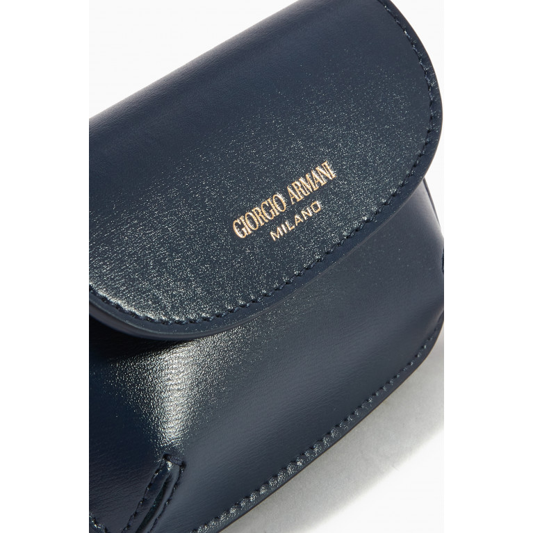 Giorgio Armani - La Prima Cardholder Clutch in Bovine Leather Blue