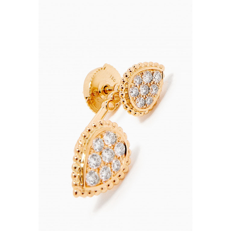 Boucheron - Serpent Bohème Double Motif Diamond Single Stud Earring in 18kt Yellow Gold