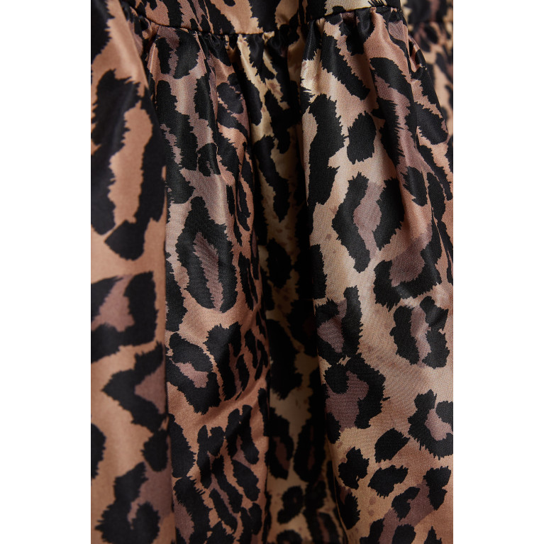 Miu Miu - Leopard Print Tiered Skirt