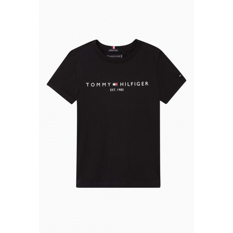 Tommy Hilfiger - Essential Logo Organic Cotton T-shirt Black