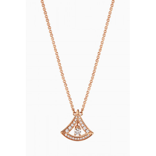 BVLGARI - Divas' Dream Diamond Necklace in 18kt Rose Gold