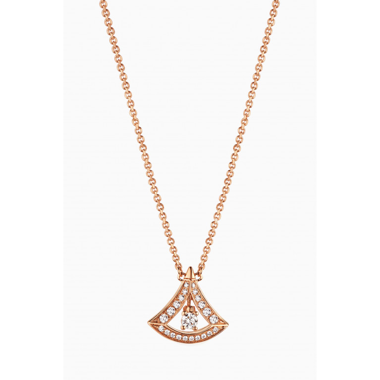 BVLGARI - Divas' Dream Diamond Necklace in 18kt Rose Gold