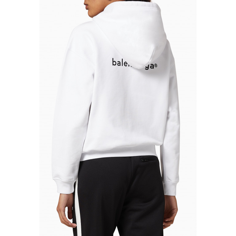 Balenciaga - Copyright Small Fit Zip-up Hoodie in Curly Fleece