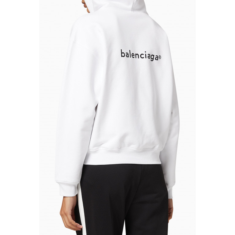Balenciaga - Copyright Small Fit Zip-up Hoodie in Curly Fleece