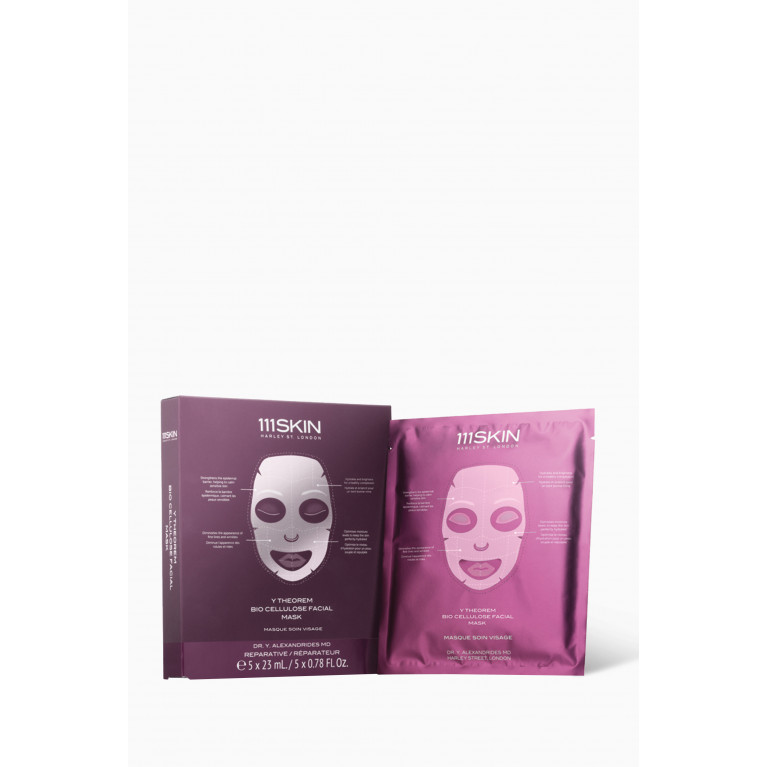 111Skin - Y Theorem Bio Cellulose Facial Mask, Pack of 5