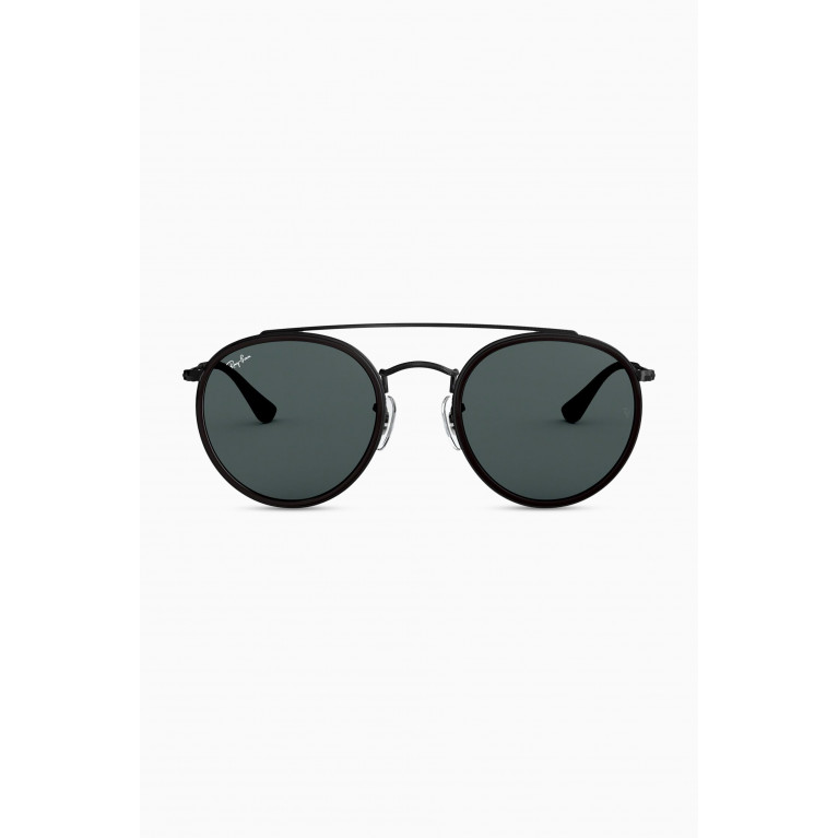 Ray-Ban - Round Double Bridge Sunglasses