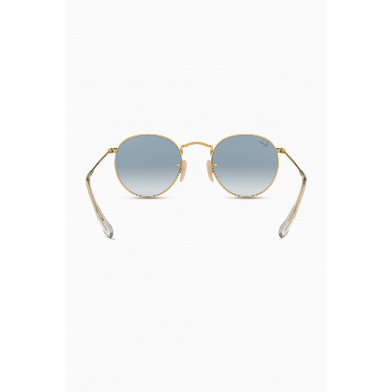 Ray-Ban - Round Flat Gradient Sunglasses