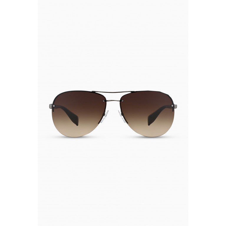 Prada - Aviator Sunglasses in Metal