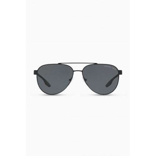 Prada - Stubb Aviator Sunglasses in Metal