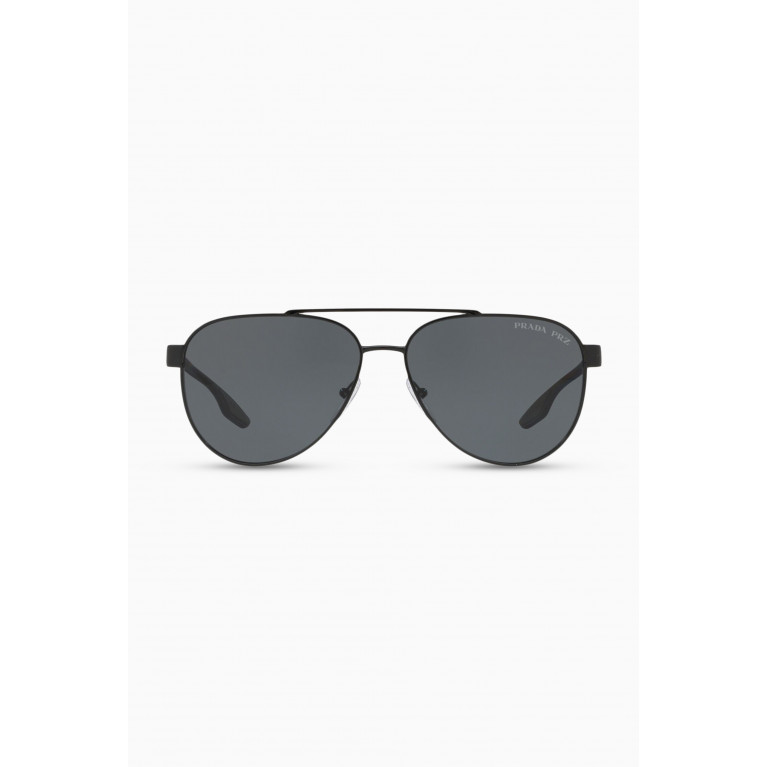 Prada - Stubb Aviator Sunglasses in Metal