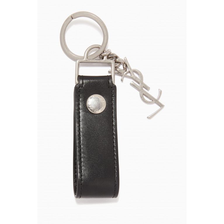 Saint Laurent - Monogram Key Ring in Smooth Leather