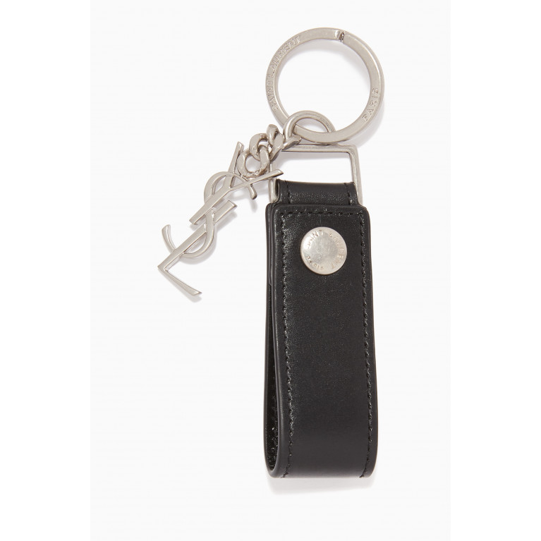 Saint Laurent - Monogram Key Ring in Smooth Leather