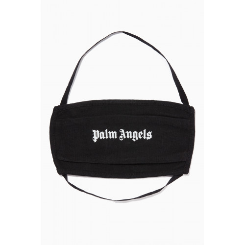 Palm Angels - Logo Face Mask in Cotton Black