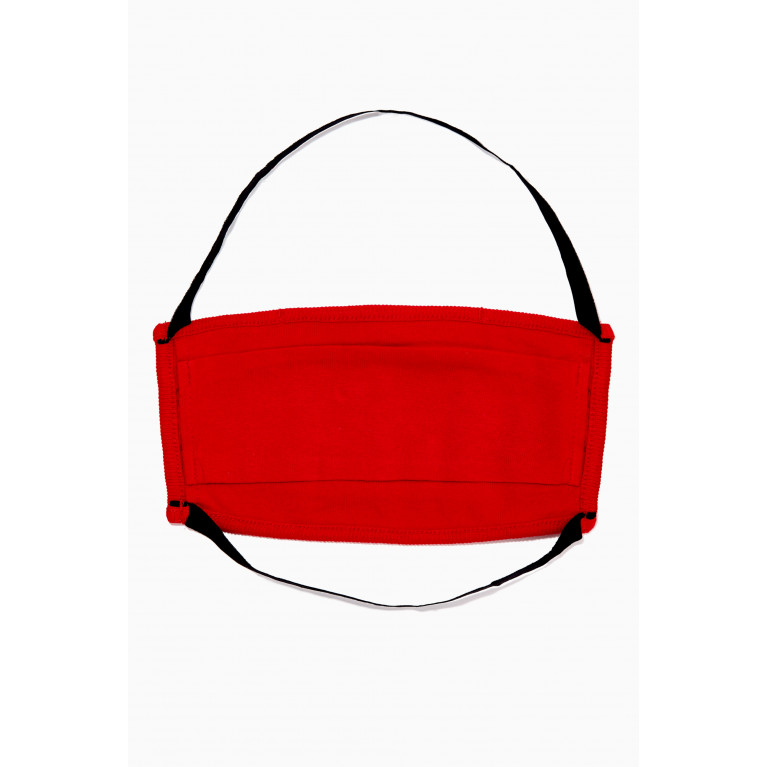 Palm Angels - Logo Face Mask in Cotton Red