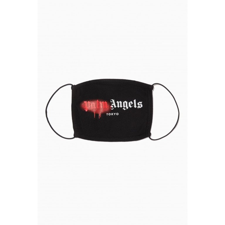 Palm Angels - Tokyo Sprayed Logo Face Mask in Cotton