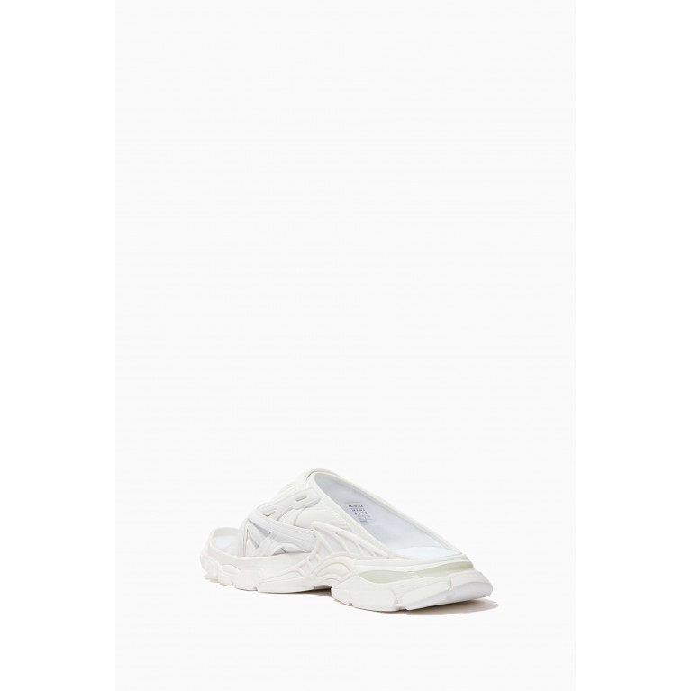Balenciaga - Track Slide Sandals in Neoprene & Rubber White