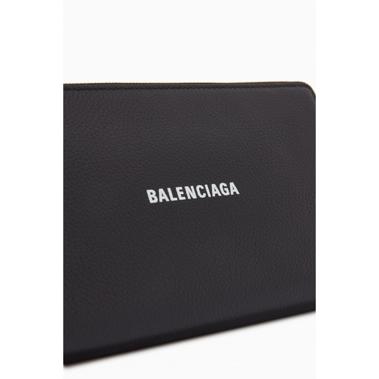 Balenciaga - Cash Continental Wallet in Grained Calfskin
