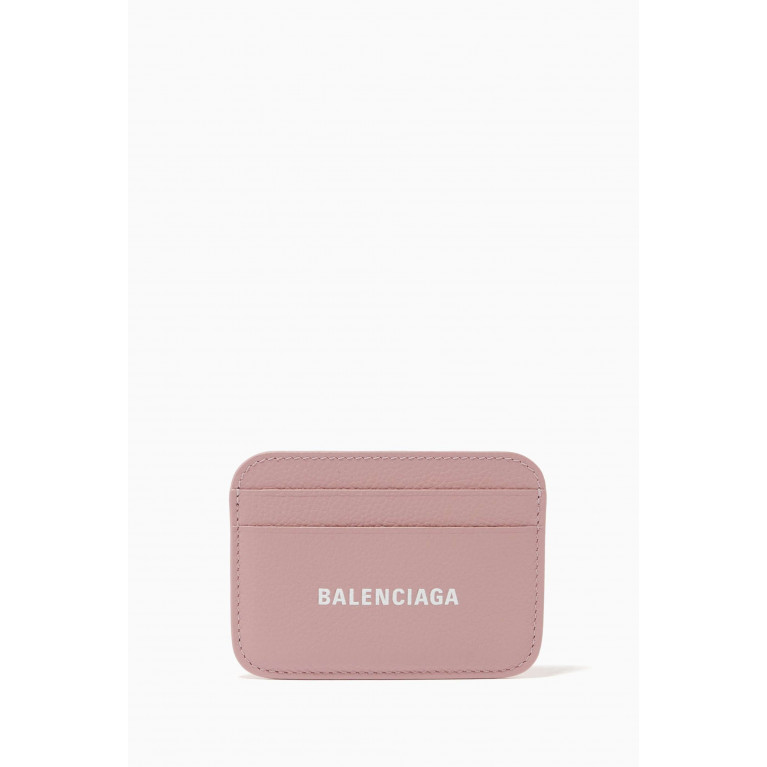 Balenciaga - Cash Card Holder in Grained Calfskin Pink