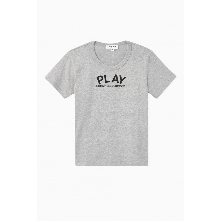 Comme des Garçons  - Logo Print Cotton T-Shirt