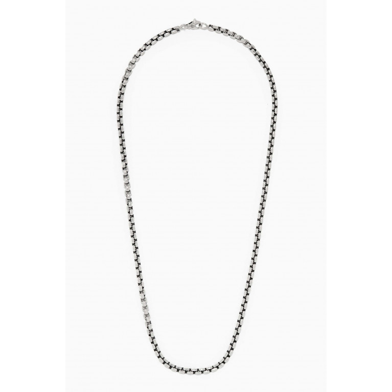 David Yurman - Large Box Chain Necklace in Sterling Silver, 4.8mm