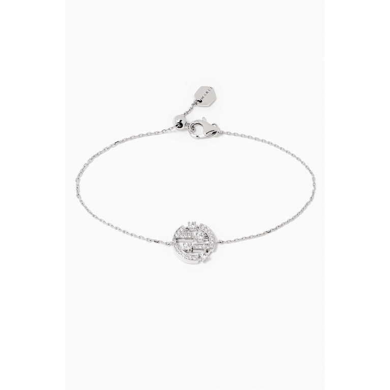 Marli - Avenues Diamond Chain Bracelet in 18kt White Gold Gold