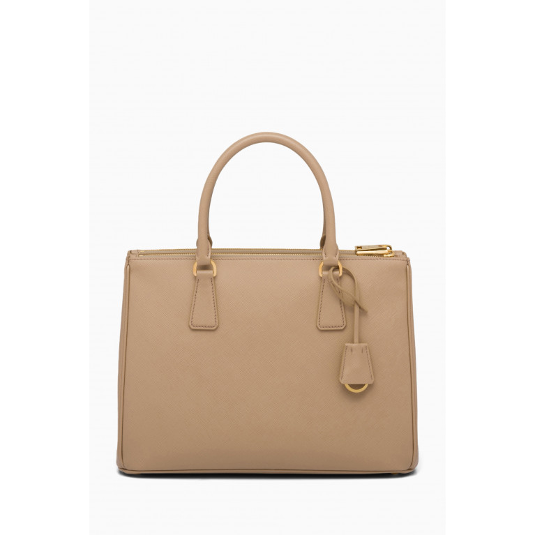 Prada - Small Galleria Bag in Saffiano Leather Neutral
