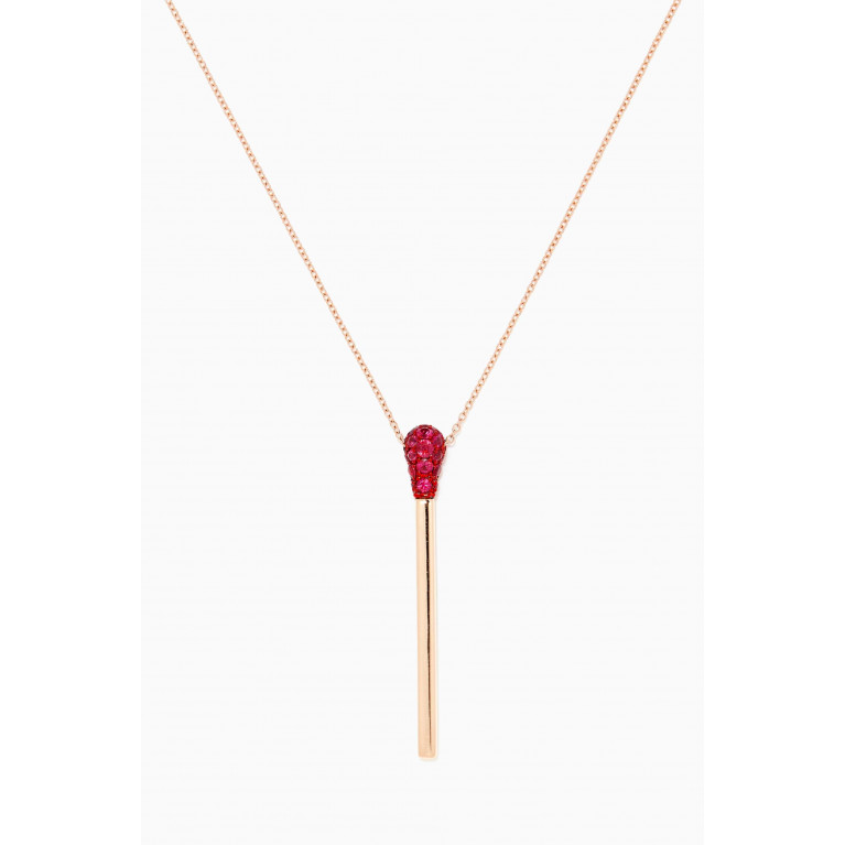 Jacob & Co. - Match Ruby Necklace in 18kt Rose Gold