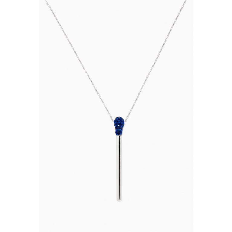 Jacob & Co. - Match Blue Sapphire Necklace in 18kt White Gold
