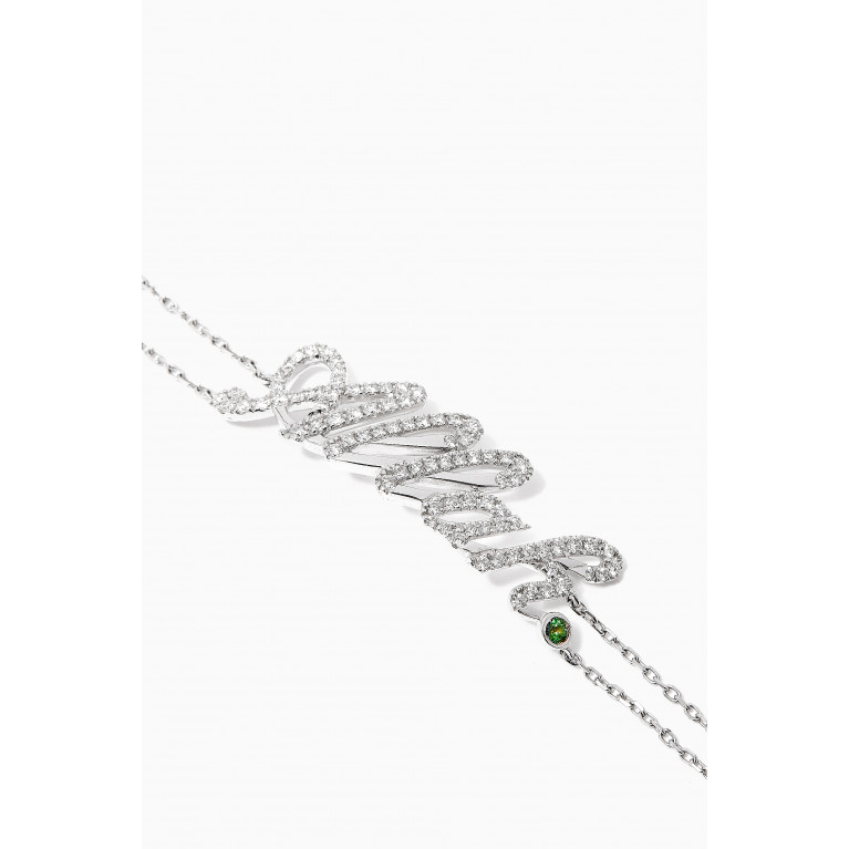 Jacob & Co. - Allah Green Topaz Diamond Bracelet in 18kt White Gold