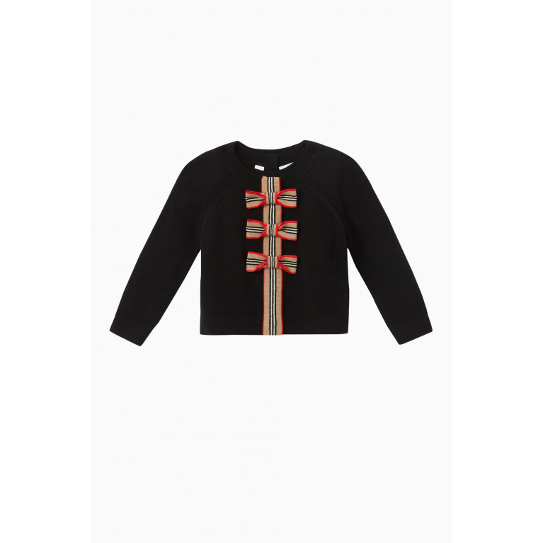 Burberry - Icon Stripe Trim Merino Wool Set