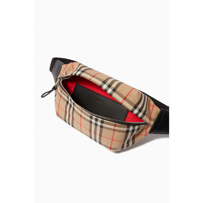 Burberry - Medium Bum Bag in Vintage Check & Leather
