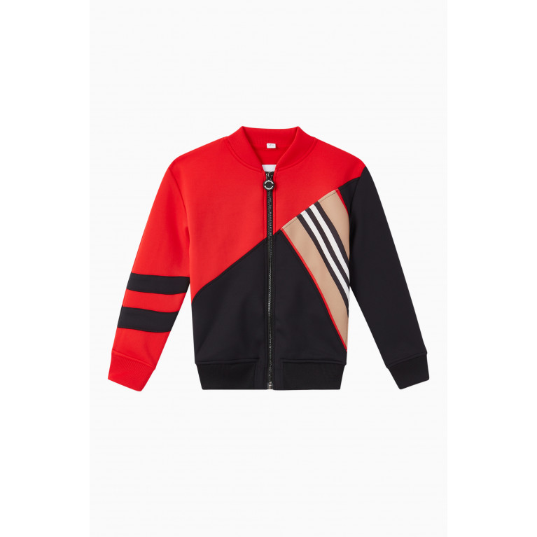 Burberry - Icon Stripe Detail Jersey Track Top