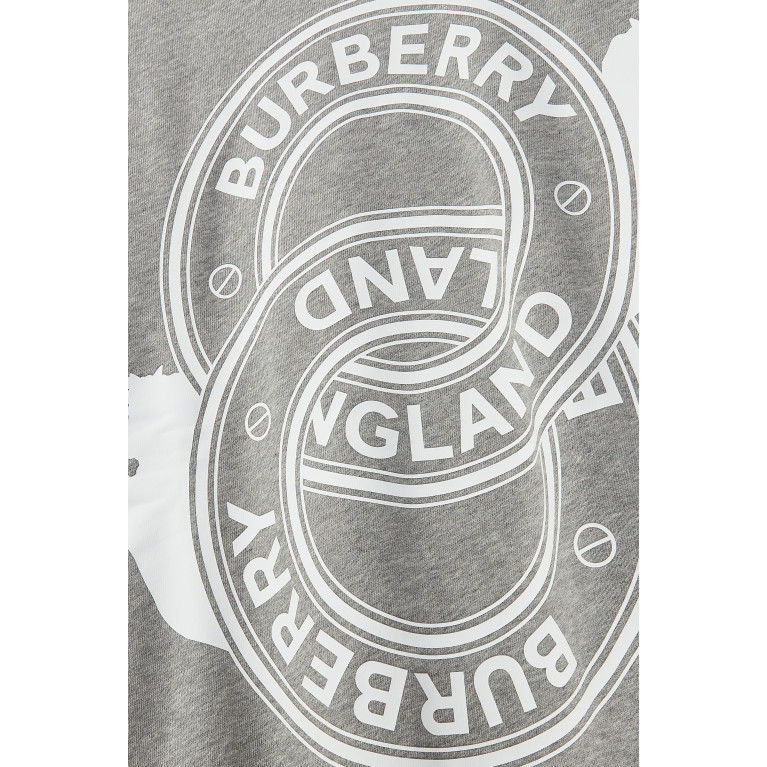 Burberry - Logo Graphic & Unicorn Cotton Sweater Dress