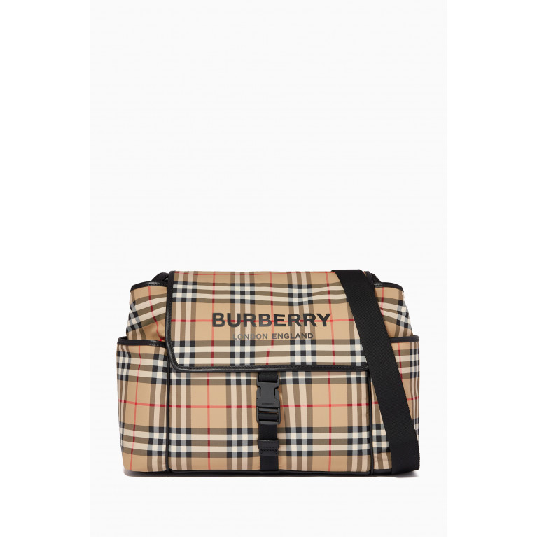 Burberry - Baby Changing Bag in Vintage Check ECONYL®